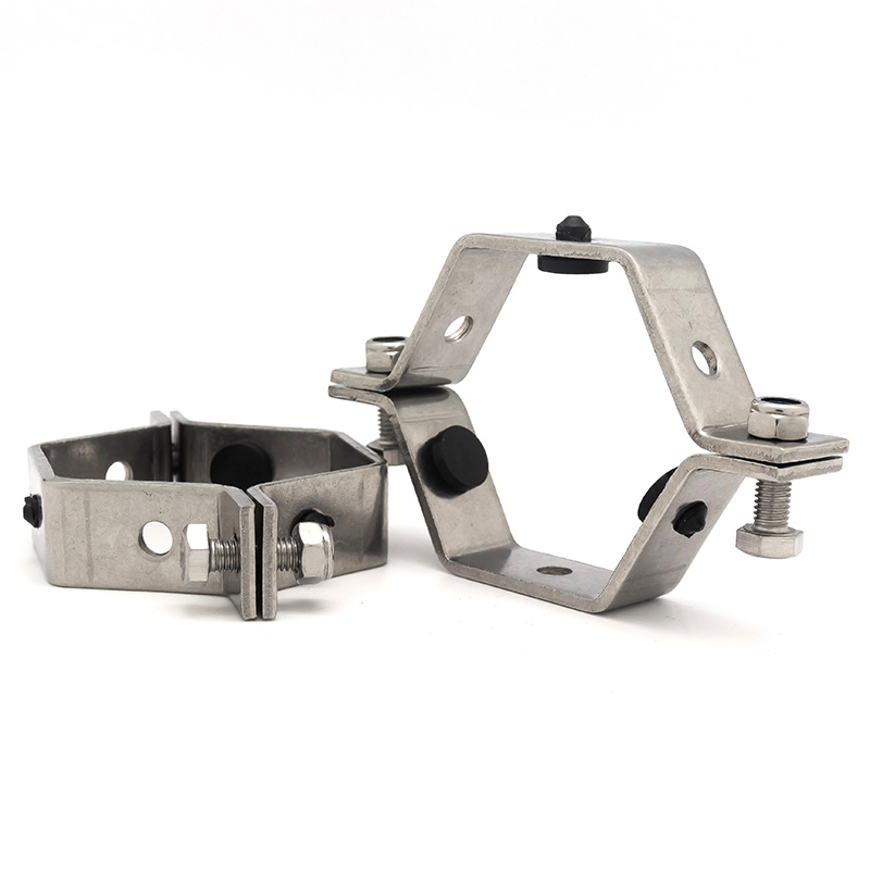 Hex Pipe Hanger with Rubber Grommets